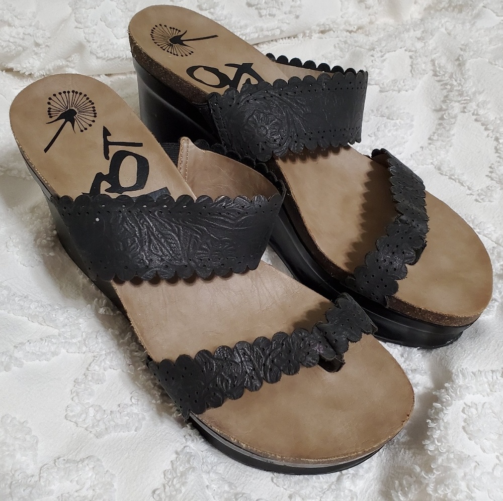 OTBT beach park platform wedge sandal